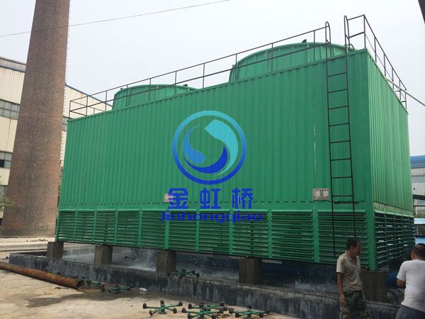 安裝在在焦作萬(wàn)方鋁業(yè)的無填料冷卻塔